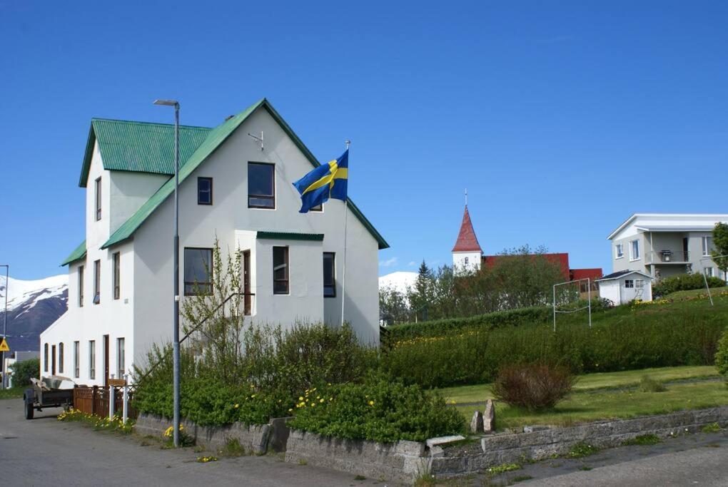 Ásgarður Hrisey Exterior foto